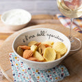 Set 2 coppette E' L'ORA DELL'APERITIVO d15cm (GRANDI)