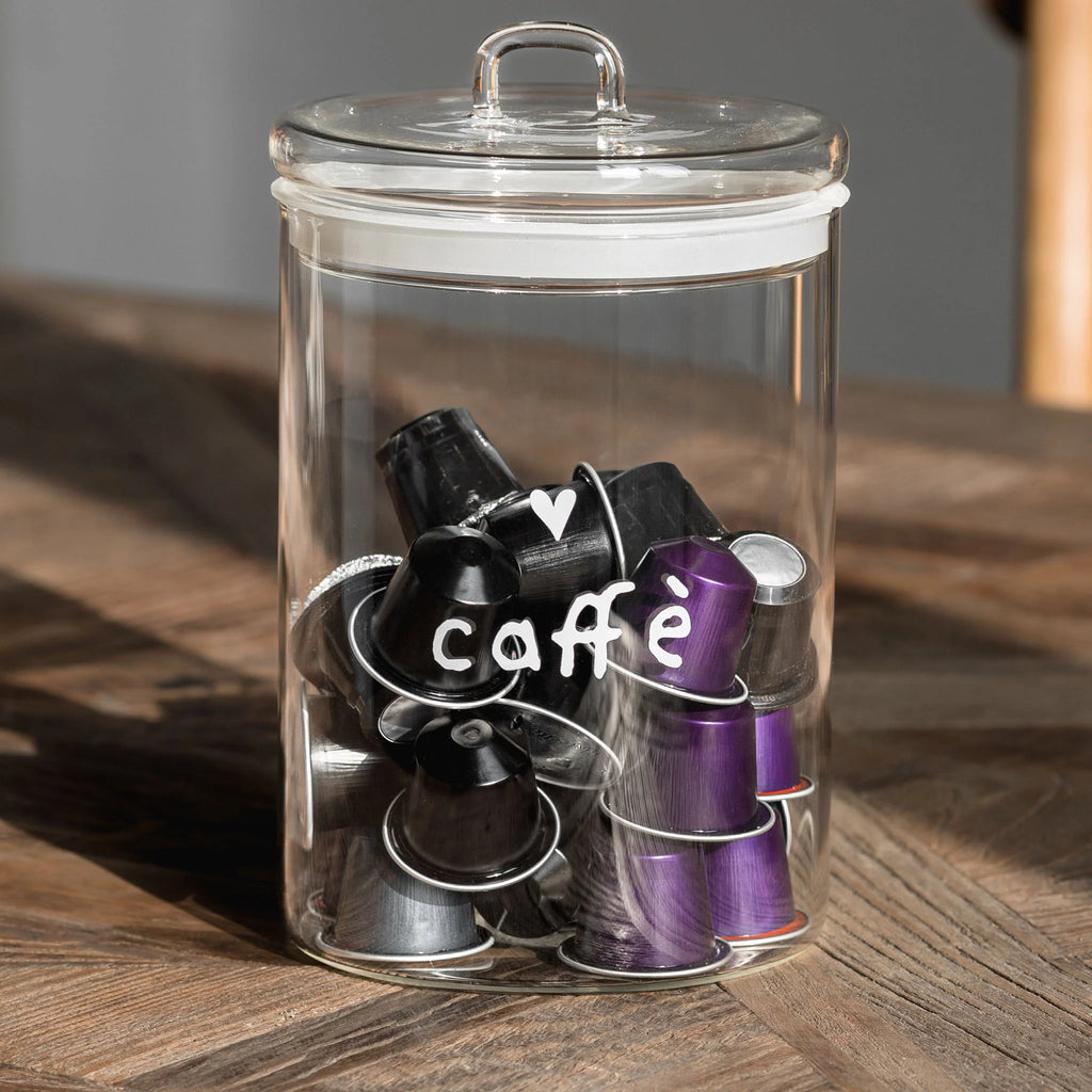 Barattolo in vetro borosilicato CAFFE'