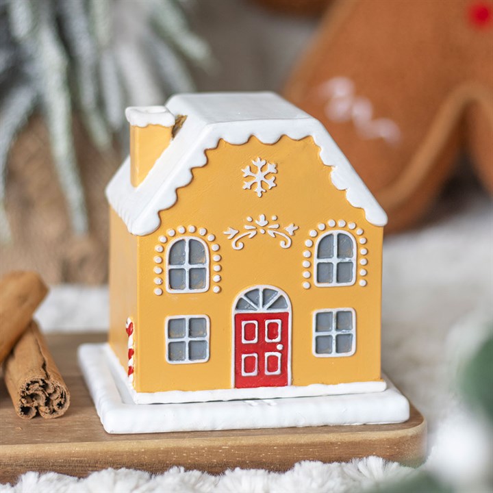Bruciatore incenso CANDY CANE GINGERBREAD HOUSE