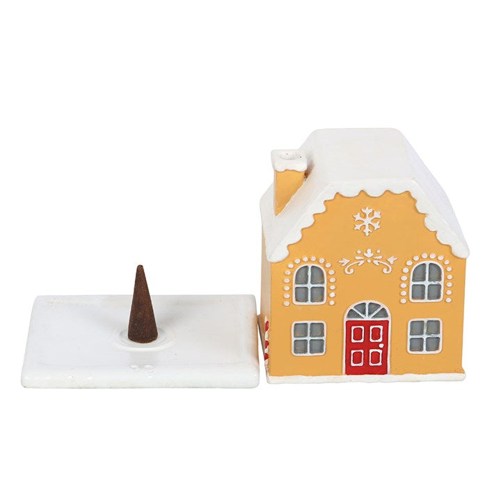 Bruciatore incenso CANDY CANE GINGERBREAD HOUSE