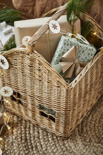 Maxi cesta a forma di casetta