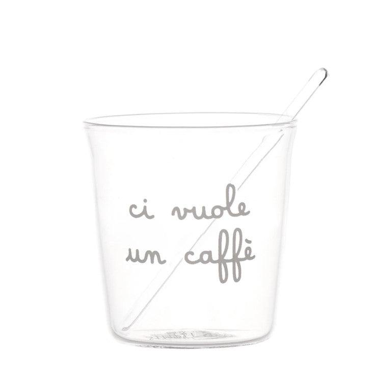Bicchierini da CAFFE' in vetro borosilicato - 5 varianti