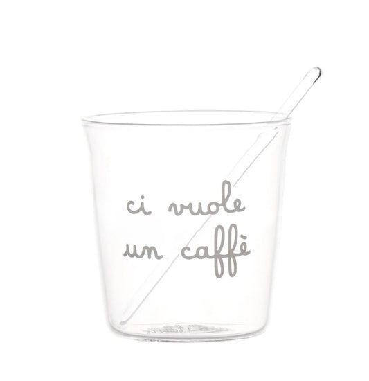 Bicchierini da CAFFE' in vetro borosilicato - 5 varianti