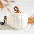 Bruciatore oli profumati / cera di soia CURLY PUMPKIN bianca