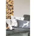 Cuscino ALCE tartan grigio 30x50cm 100% cotone