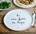 Piatto pizza HO UNA FAME DA LUPO