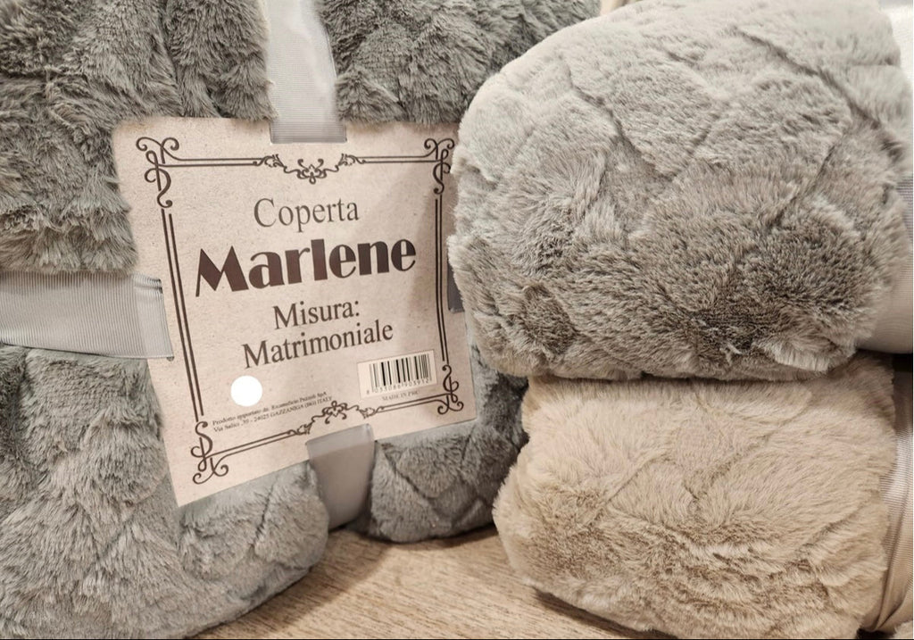 Coperta singola MARLENE Ecopelliccia Jacquard
