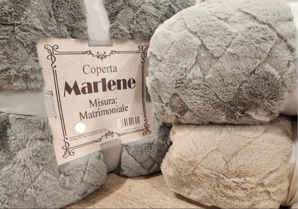 Coperta singola MARLENE Ecopelliccia Jacquard