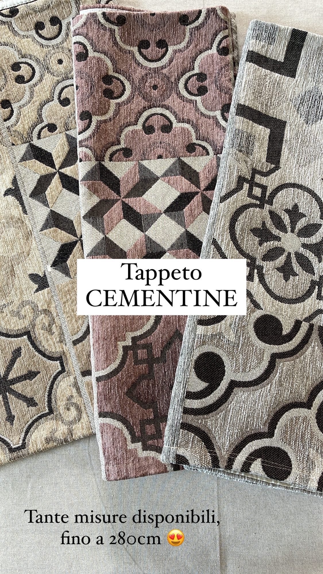 Tappeto passatoia CEMENTINE