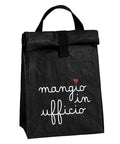 Porta-pranzo MANGIO IN UFFICIO nero