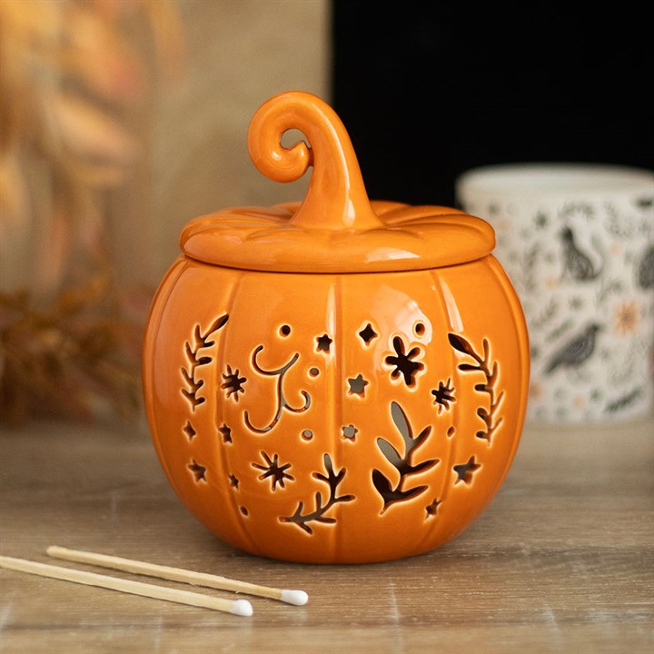 Bruciatore oli profumati / cera di soia CREAM FOLK PUMPKIN in 2 colori