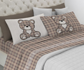 Completo letto TARTAN ORSETTO - 2 varianti colore