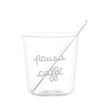 Bicchierini da CAFFE' in vetro borosilicato - 5 varianti