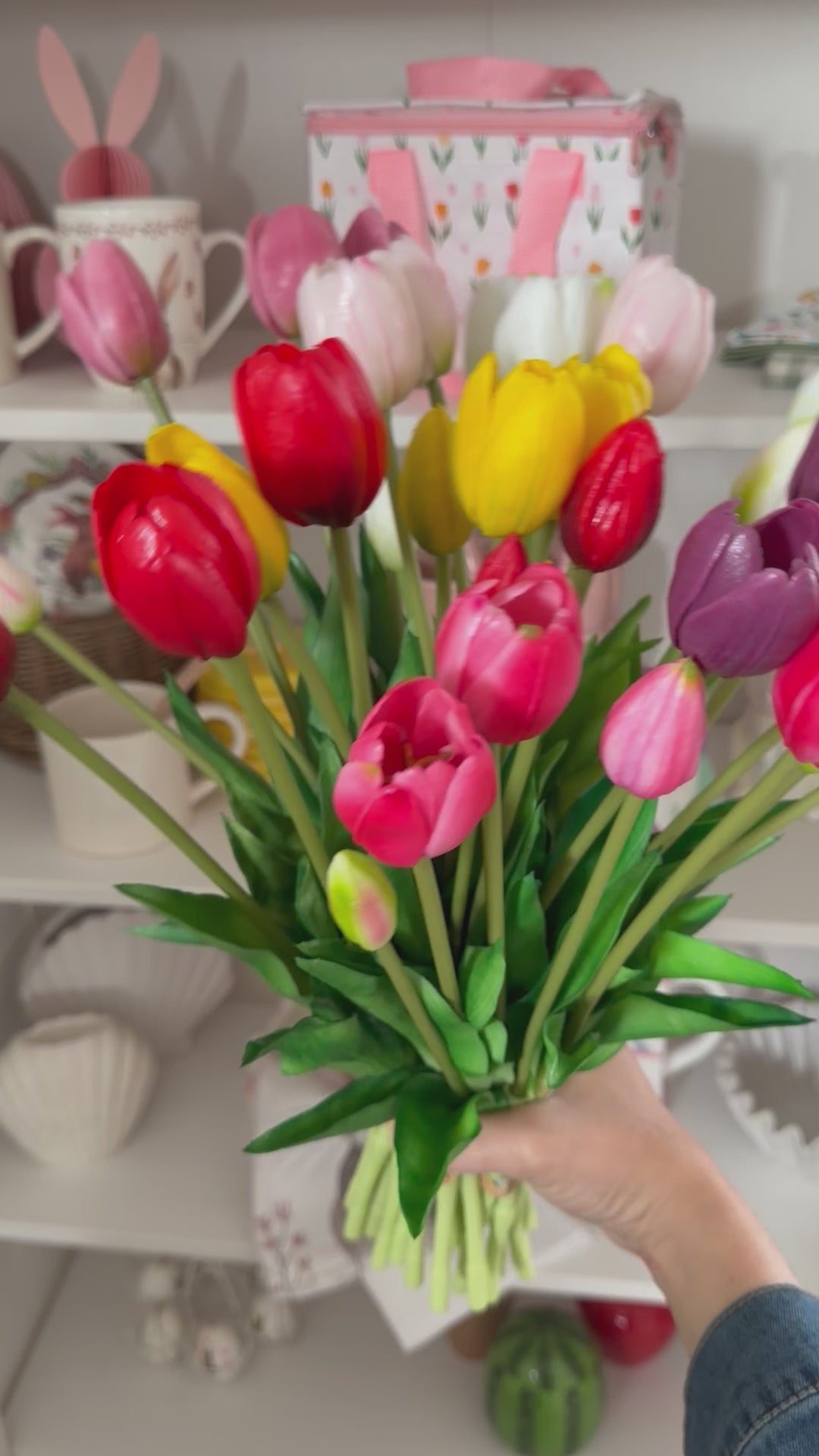 Mazzo TULIPANI 🌷 40cm - 8 varianti colore