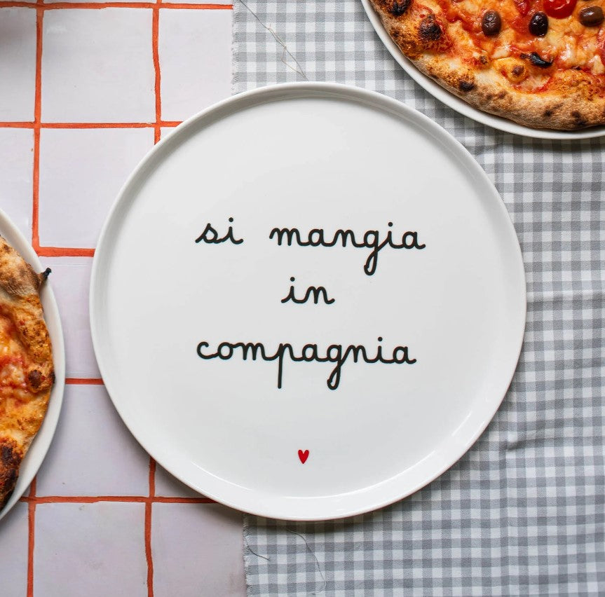 Piatto pizza SI MANGIA IN COMPAGNIA