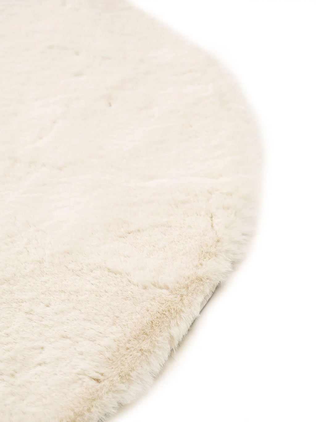 Maxi tappeto ORSETTO a forma di CUORE - ecopelliccia bianco