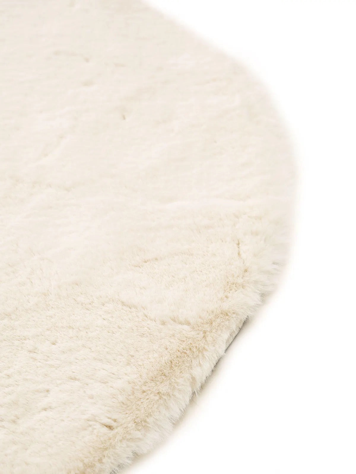 Maxi tappeto ORSETTO a forma di CUORE - ecopelliccia bianco