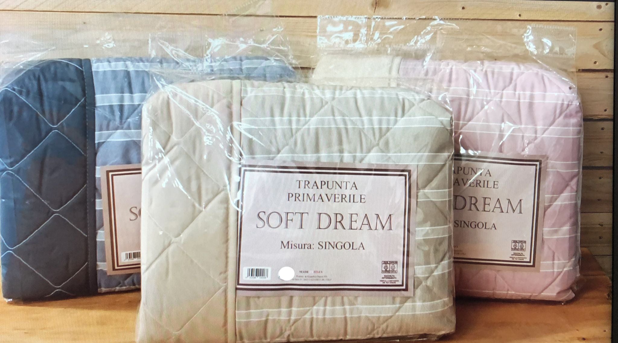 Trapuntino Soft CALIFORNIA - double face 3 diversi colori