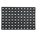 Zerbino 60X40 cm di gomma con cuoricini