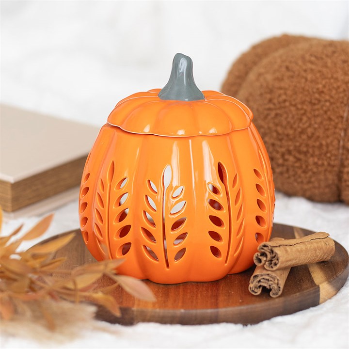 Bruciatore oli profumati / cera di soia ZUCCA in 2 colori
