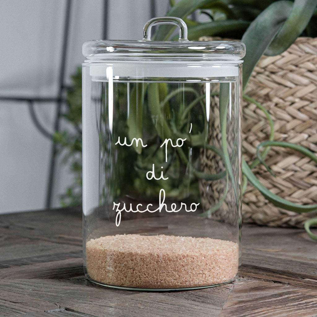Barattolo in vetro borosilicato UN PO' DI ZUCCHERO