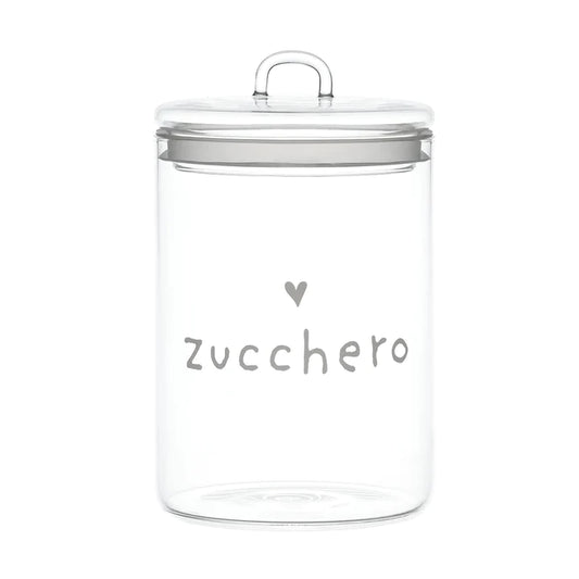 Barattolo in vetro borosilicato ZUCCHERO