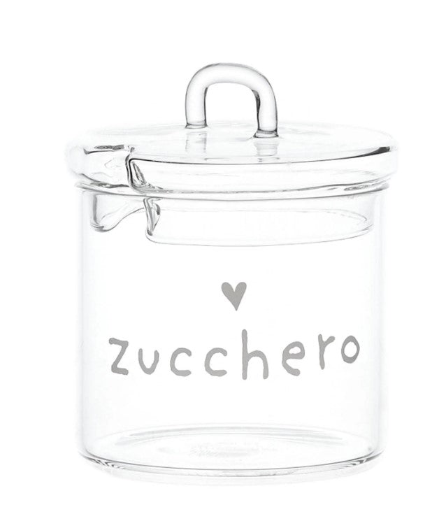 Barattolo in vetro borosilicato ZUCCHERO