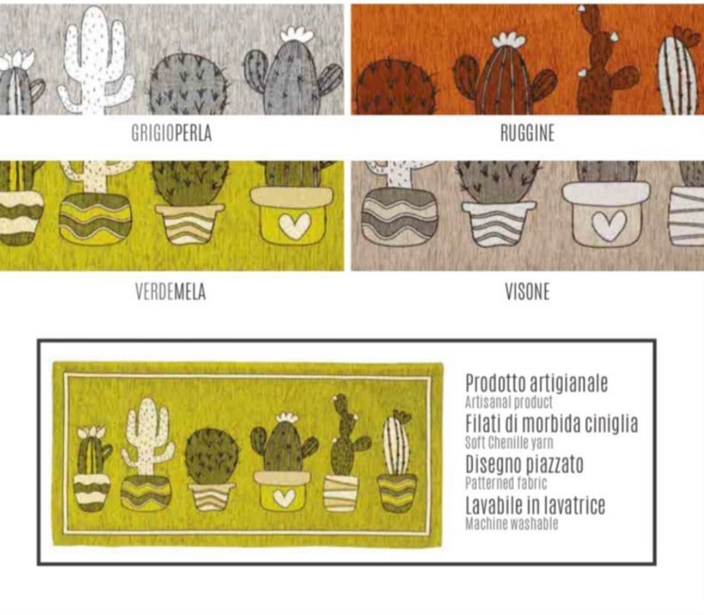ULTIMI! Tappeto passatoia CACTUS