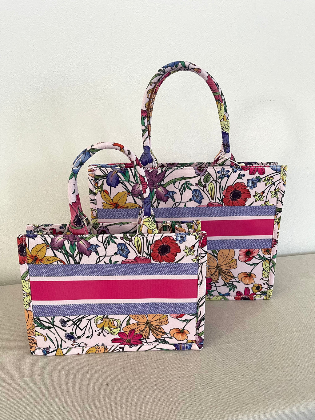 ULTIMA! -50% sconto ☀️ TOTE BAG PINK LILY grande 🩷personalizzabile