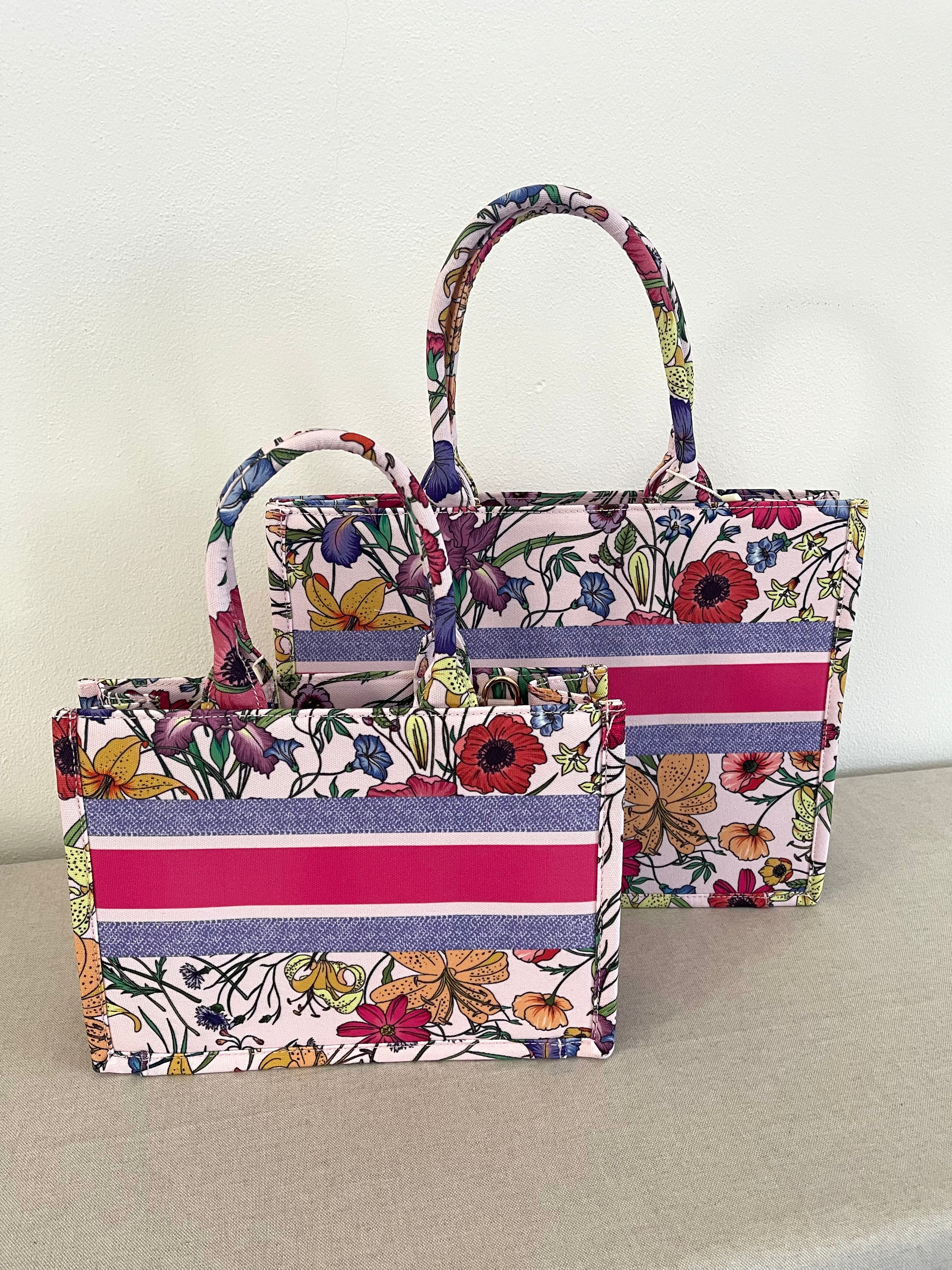 ULTIMA! -50% sconto ☀️ TOTE BAG PINK LILY grande 🩷personalizzabile