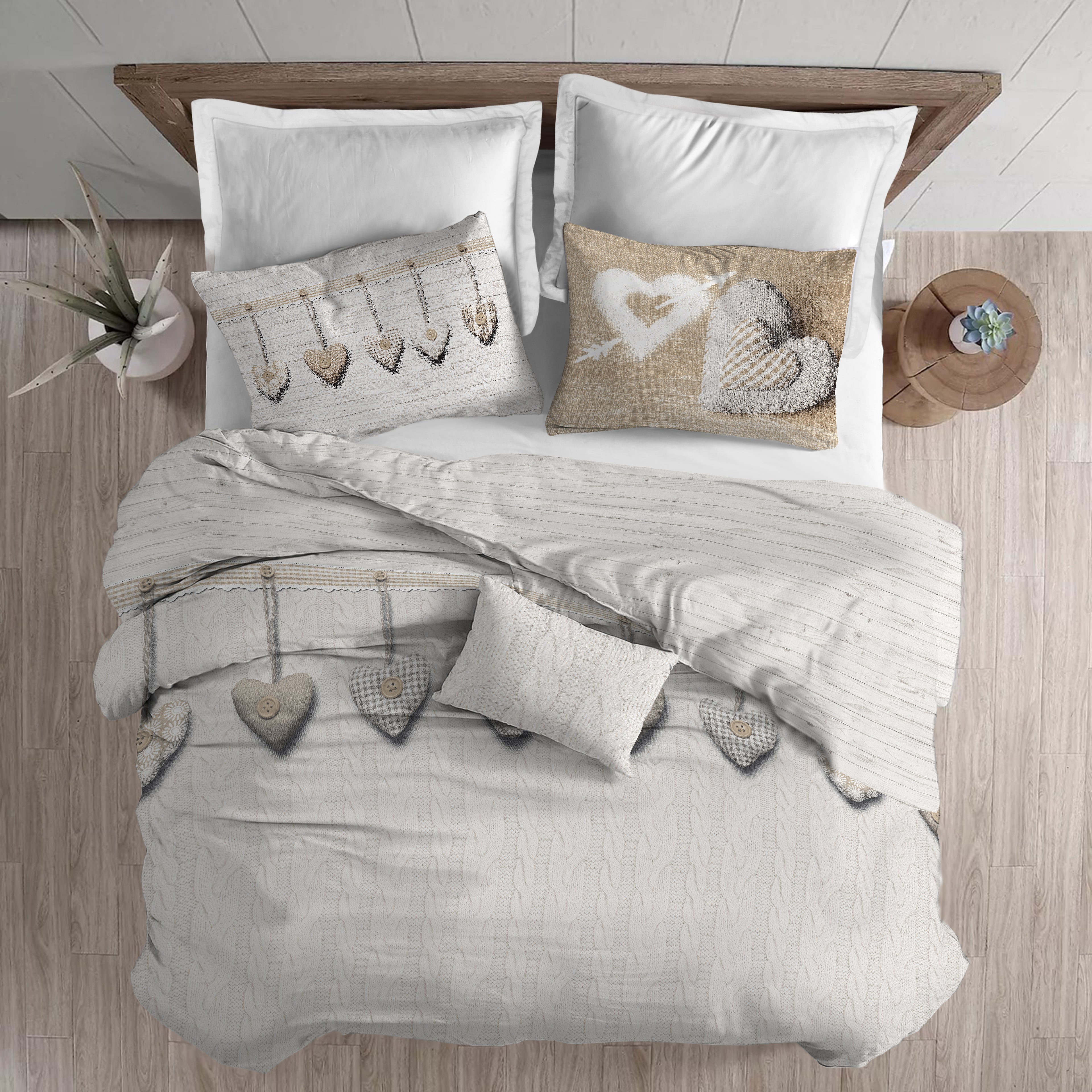 Parure Copripiumino CUORI APPESI