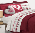 Completo letto CUORI APPESI - 2 varianti colore