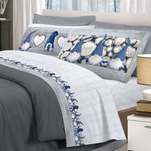 Completo letto flanella GNOMI DEL BOSCO