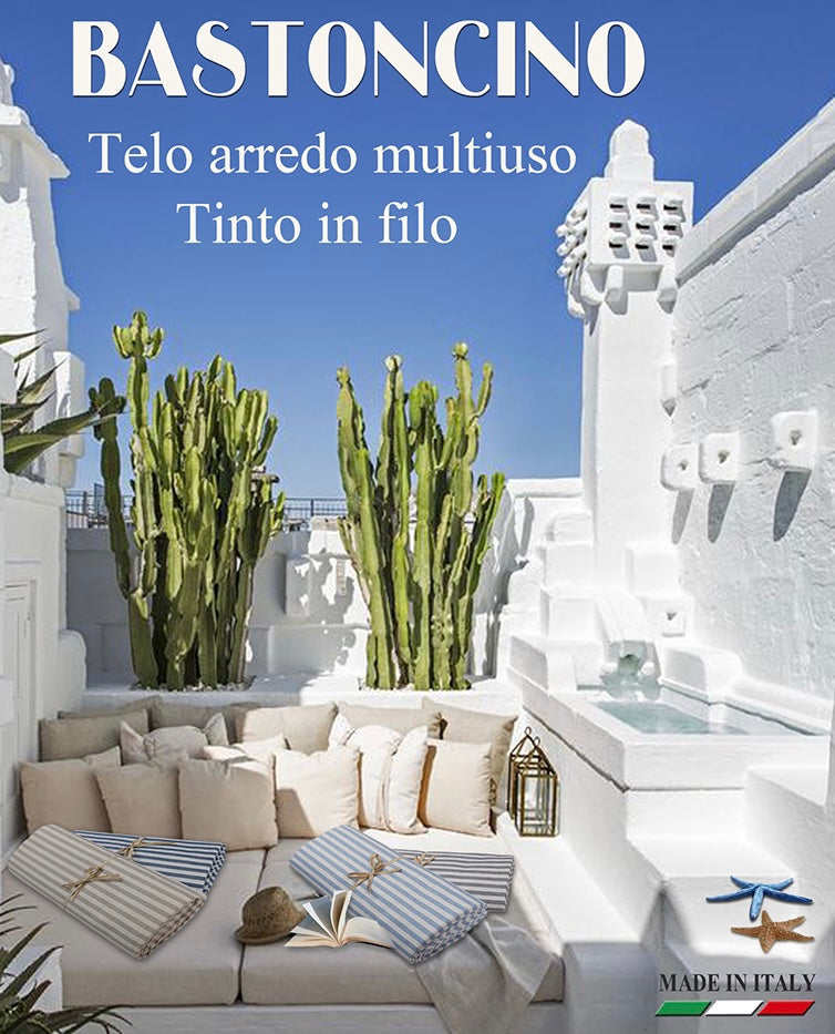 Telo arredo / Copriletto matrimoniale BASTONCINO