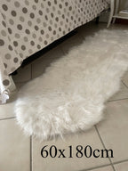 Tappeto STOCCOLMA ecopelliccia bianco