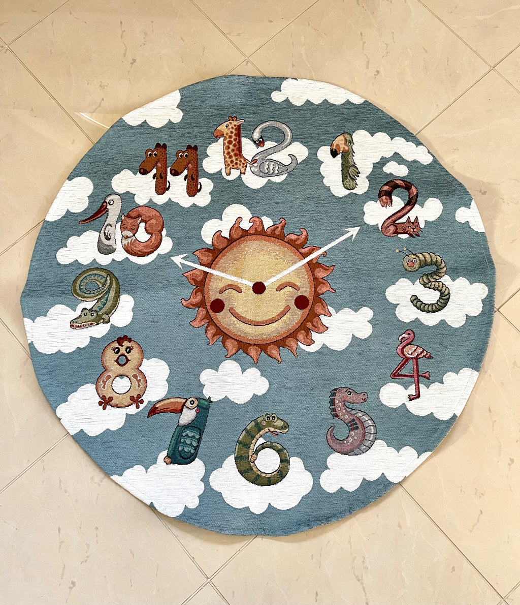 Tappeto arredo bimbi IT'S PLAY O' CLOCK