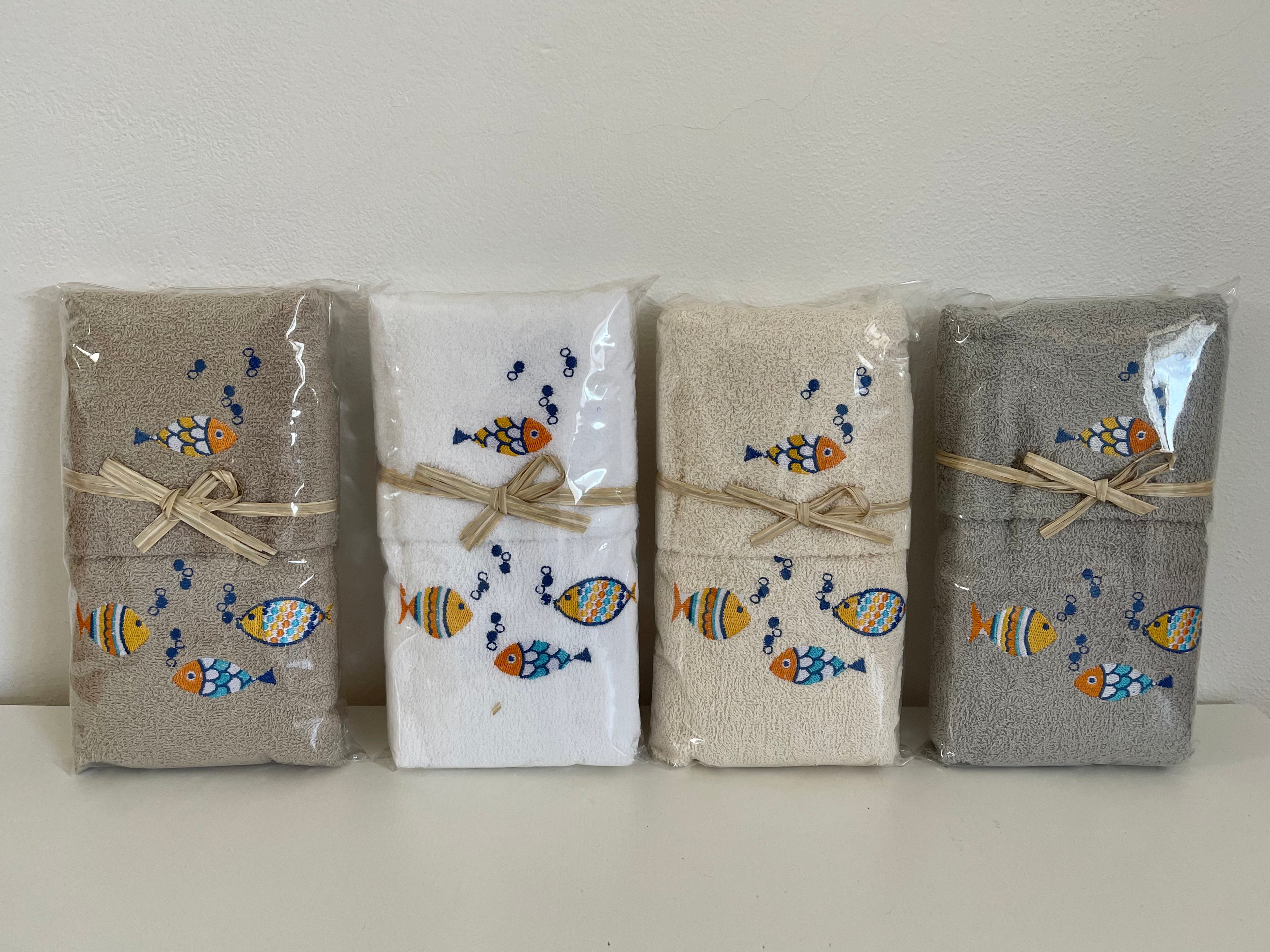 Coppia spugne viso + ospite PESCIOLINI