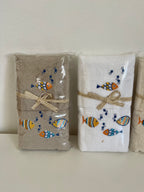 Coppia spugne viso + ospite PESCIOLINI