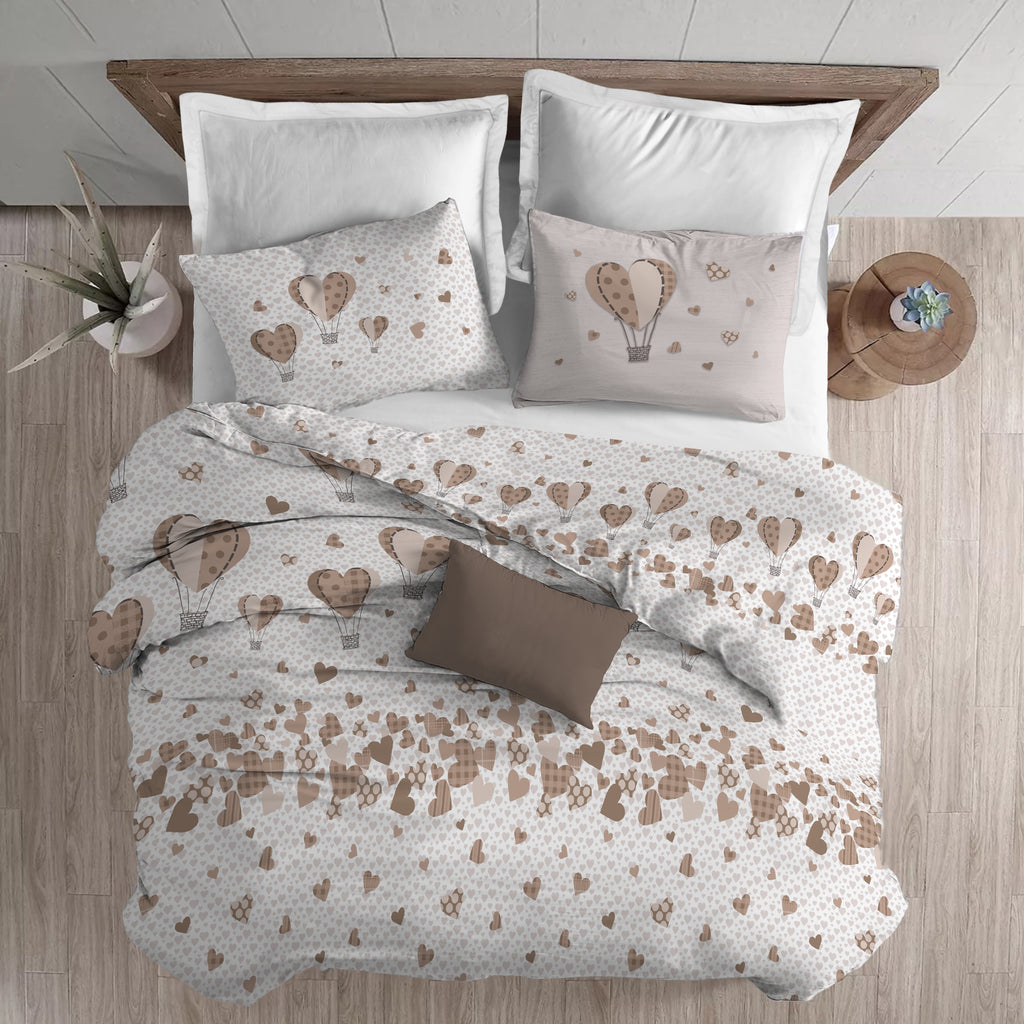 ULTIMO! Parure Copripiumino MONGOLFIERA HEART