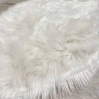 Tappeto STOCCOLMA ecopelliccia bianco