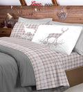 Completo letto flanella TARTAN CERVO